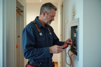 Contrôle de conformité électrique pour prévenir les incendies domestiques