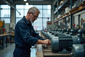 Moteur électrique adapté pour optimiser la performance d'un atelier