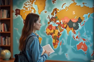 Carte des capitales mondiales commençant par S